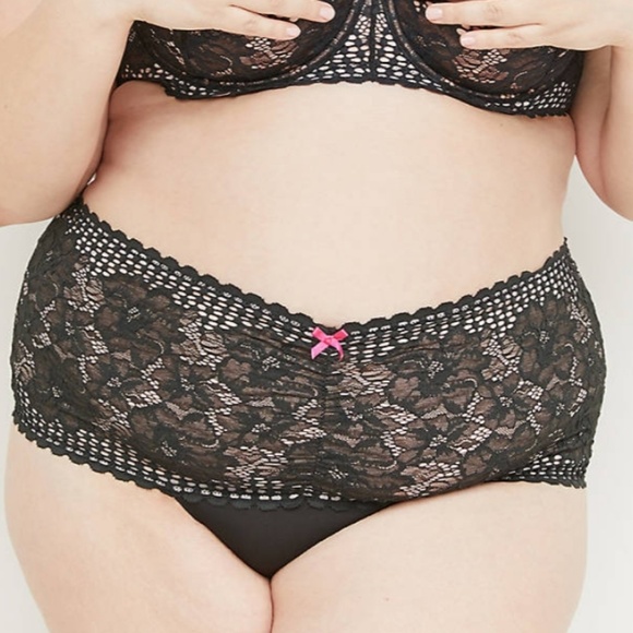 Cacique Intimates & Sleepwear Cacique Plus Thong Panty With Split